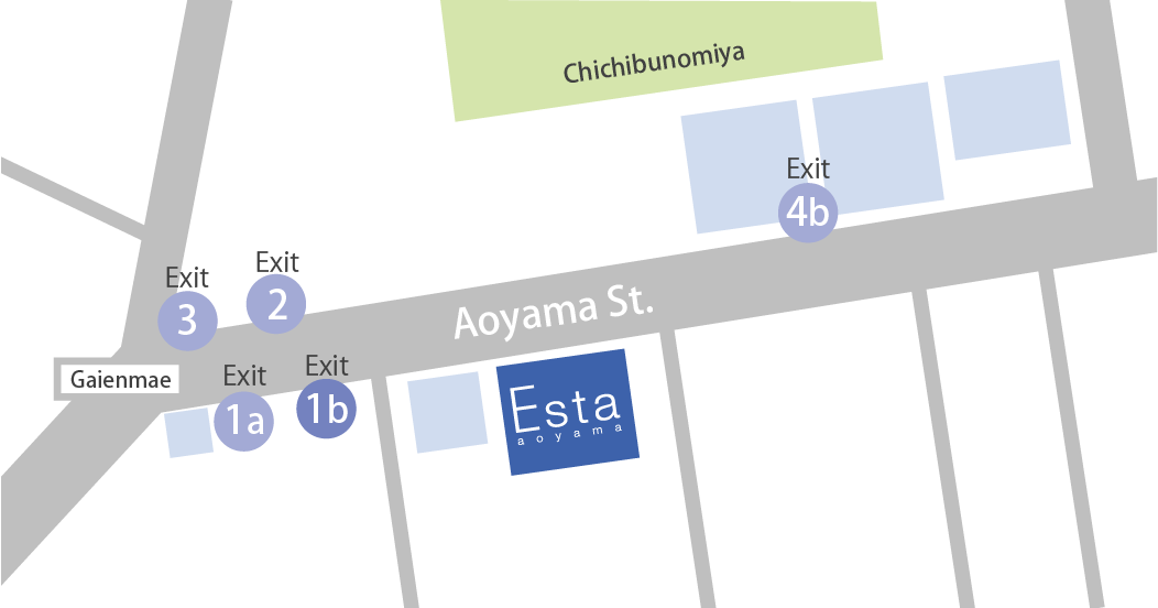 Aoyama Access Map