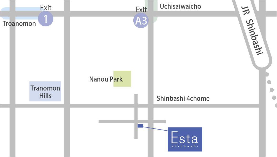 新橋 Access Map